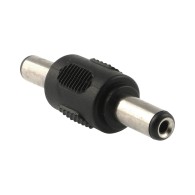 DC 5.5×2.1 mm male-to-male plug adapter