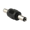 DC 5.5×2.1 mm male-to-male plug adapter