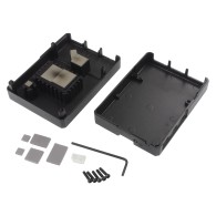 Aluminum case for Raspberry Pi 5 - black