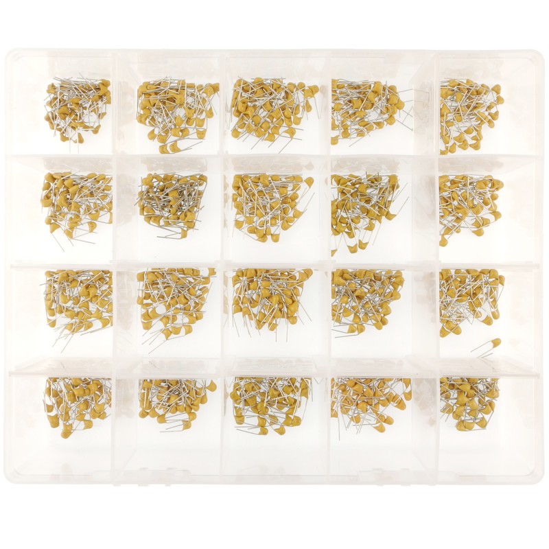 Set of 1000 Monolithic Ceramic Capacitors 50 V in 20pcs