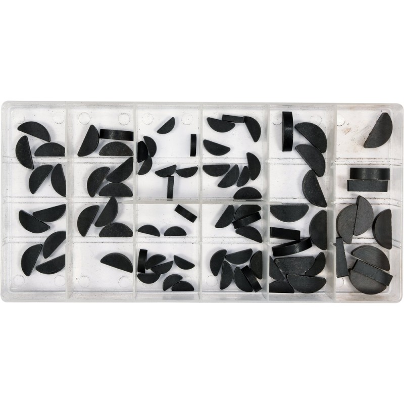 Half-round woodruff keys 80pcs YATO YT-06790