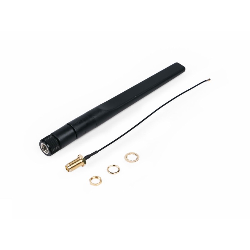 Zewnętrzna antena 2.4G/5G z przewodem koncentrycznym 1.13, RP-SMA męski, 130mm