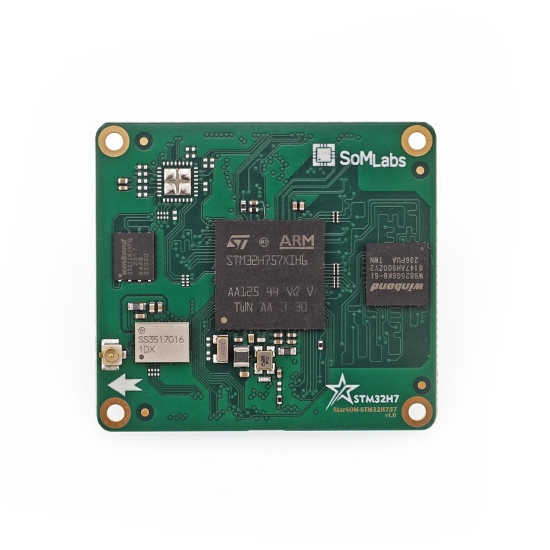 StarSOM STM32H757 SoM module – 32 MB SDRAM, 16 MB QSPI, Wi-Fi/BLE