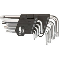 Set of pentagon keys TS10–50, 9 pcs - Topex 35D950