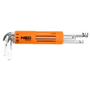 Zestaw kluczy sześciokątnych długich, 2–10mm, 8szt. - Neo Tools 09-523