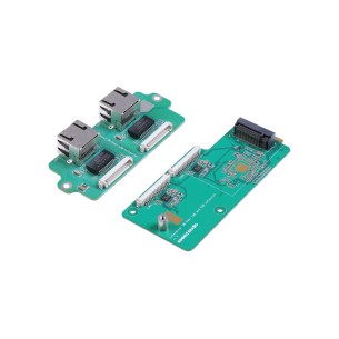 Moduł rozszerzeń reTerminal DM Dual LAN i SSD – 2 × Gigabit Ethernet, złącze NVMe SSD - Seeed Studio 114993112
