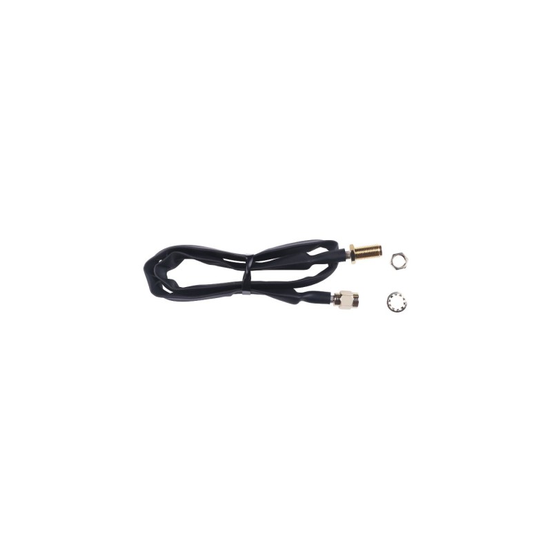 RF Cable RPSMA-męski do RPSMA-żeński 400mm – przewód antenowy RG174 płaski, czarny, 50Ω - Seeed Studio 321990975