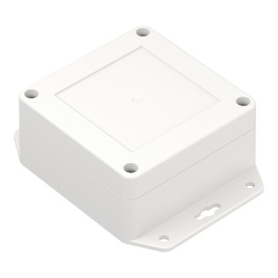 ZP160.80.45UJpH TM PC – Obudowa hermetyczna PC, jasnoszary, z uszami, przezroczysta pokrywa, tulejki mosiężne, Kradex