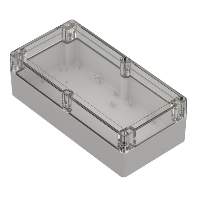 ZP240.120.75SJp-IP67 TM ABS-PC - Enclosure hermetically sealed ZP240.120.75 lightgray, transparent lid with brass bushing ABS-PC ZP240.120.75SJp-IP67 TM ABS-PC - Enclosure hermetically sealed ZP240.120.75 lightgray, transparent lid with brass bushing ABS-PC