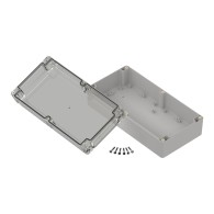 ZP240.120.75SJp-IP67 TM ABS-PC - Obudowa hermetyczna ZP240.120.75 jasny dół - bezbarwna góra z uszczelką zalewaną i tulejkami mo