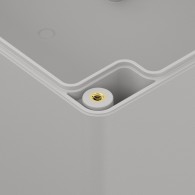 ZP180.120.90SJp-IP67 TM PC - Obudowa hermetyczna ZP180.120.90 jasny dół - bezbarwna góra z uszczelką zalewaną i tulejkami mosięż