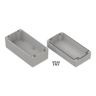 ZP160.80.75SJ-IP67 TM PC - Obudowa hermetyczna ZP160.80.75 jasna z wylewaną uszczelką i tulejkami mosiężnymi PC