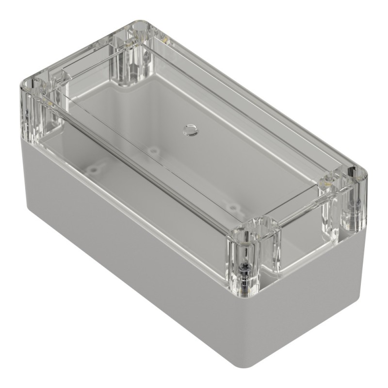 ZP160.80.75Jp TM ABS-PC - Obudowa plastikowa ZP160.80.75 jasny dół - bezbarwna góra z tulejkami mosiężnymi ABS-PC ZP160.80.75Jp TM ABS-PC - Obudowa plastikowa ZP160.80.75 jasny dół - bezbarwna góra z tulejkami mosiężnymi ABS-PC