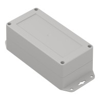 ZP160.80.60UJ TM ABS - Obudowa plastikowa ZP160.80.60 jasna z uszami z tulejkami mosiężnymi ABS