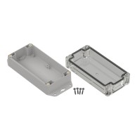 ZP160.80.60SUJp-IP67 TM ABS-PC - Obudowa hermetyczna ZP160.80.60 jasny dół z uszami - bezbarwna góra z uszczelką zalewaną i tule