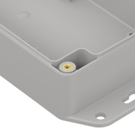 ZP160.80.45UJH TM ABS - Obudowa hermetyczna ZP160.80.45 jasna z uszami z uszami z uszczelką i tulejkami mosiężnymi ABS