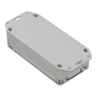 ZP160.80.45SUJp-IP67 TM ABS-PC - Obudowa hermetyczna ZP160.80.45 jasny dół z uszami - bezbarwna góra z wylewaną uszczelką i tule