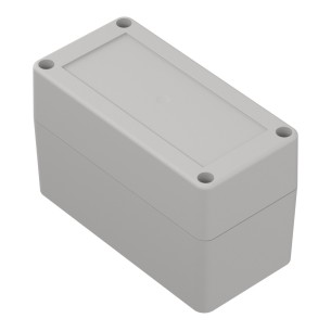 ZP120.60.75SJ-IP67 TM PC - Hermetic enclosure, light gray with brass inserts, Kradex