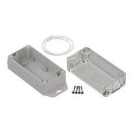 ZP120.60.60UJpH TM ABS-PC - Obudowa hermetyczna ZP120.60.60 jasny dół z uszami - bezbarwna góra z uszczelką i tulejkami mosiężny