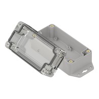 ZP120.60.60SUJp-IP67 TM PC - Obudowa hermetyczna ZP120.60.60 jasny dół z uszami - bezbarwna góra z uszczelką zalewaną i tulejkam