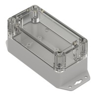 ZP120.60.60SUJp-IP67 TM ABS-PC - Obudowa hermetyczna ZP120.60.60 jasny dół z uszami - bezbarwna góra z uszczelką zalewaną i tule