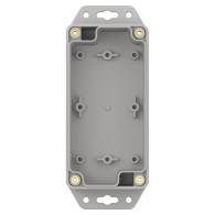 ZP120.60.60SUJp-IP67 TM ABS-PC - Obudowa hermetyczna ZP120.60.60 jasny dół z uszami - bezbarwna góra z uszczelką zalewaną i tule