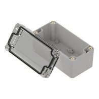 ZP120.60.60SJp-IP67 TM ABS-PC - Obudowa hermetyczna ZP120.60.60 jasny dół - bezbarwna góra z uszczelką zalewaną i tulejkami mosi
