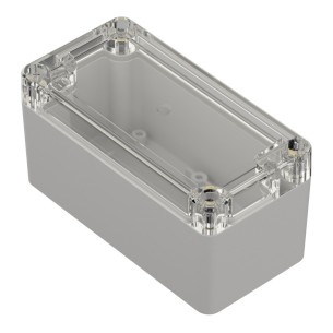 ZP120.60.60Jp TM ABS-PC – Plastic enclosure, ABS-PC, light gray with transparent cover, Kradex