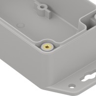 ZP120.60.45SUJp-IP67 TM PC - Obudowa hermetyczna ZP120.60.45 jasny dół z uszami - bezbarwna góra z uszczelką zalewaną i tulejkam