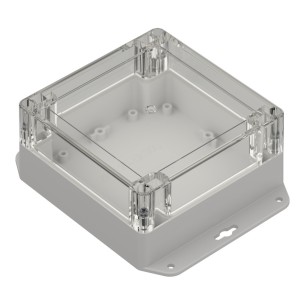 ZP120.120.60UJpH TM PC – Hermetic enclosure, PC, light gray with transparent cover, Kradex