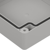 ZP105.105.60SUb-IP67 TM ASA - Obudowa hermetyczna ZP105.105.60 biała z uszami z uszczelką zalewaną i tulejkami mosiężnymi asa