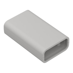 ZOBD J – Plastic enclosure for OBD connectors, ABS, light gray Kradex