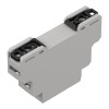 ZD1001J-C0 ABS V0 - Din rail enclosure ZD1001-c0 lightgray ABS V0
