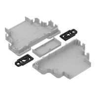 ZD1001J-C0 ABS V0 - Din rail enclosure ZD1001-c0 lightgray ABS V0