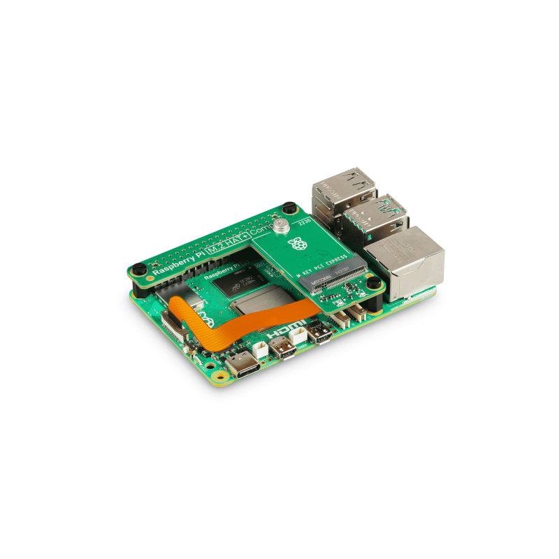 Raspberry Pi M.2 HAT+ (компактний) – модуль розширення M.2 для Raspberry Pi 5 (компактна версія)