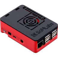 Plastic enclosure for TitanSBC-8Mmini, FDM, PLA, red-black – SoMLabs