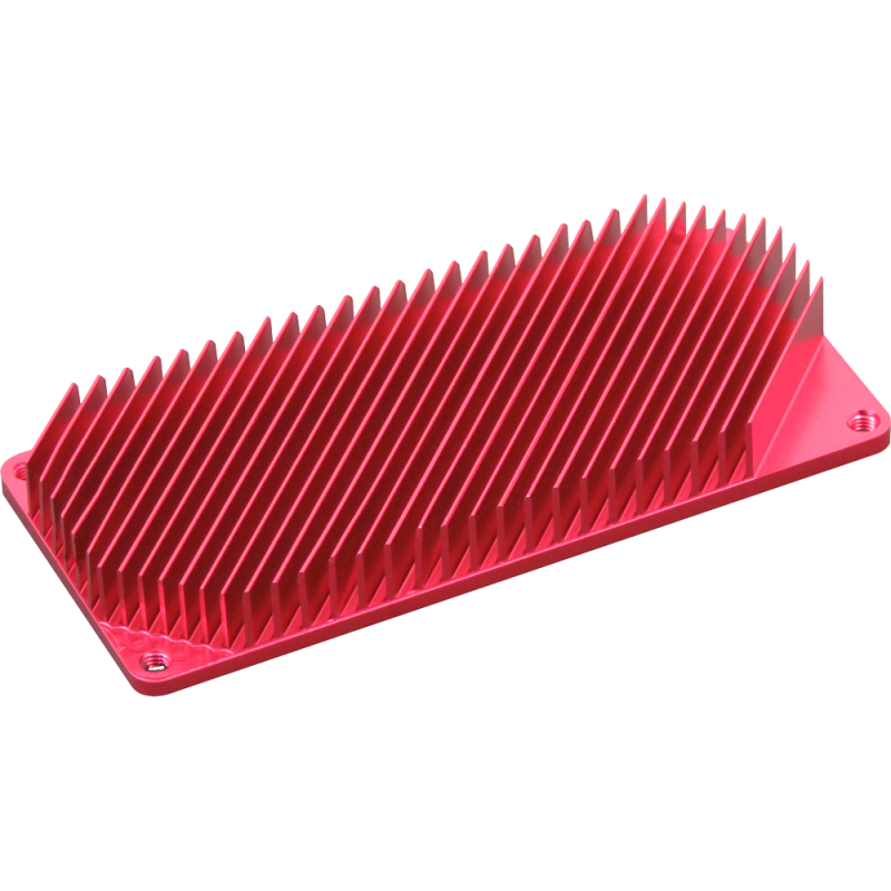 SL-HEATSINK-85x40x10-AR – Radiator aluminiowy 85×40×10mm anodowany czerwony