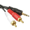 Audio cable jack 3.5 mm – 2x RCA (CINCH) 1.5 m