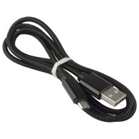 USB-A to Micro USB Cable 1m Braided, Black