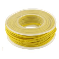 Silicone wire 22 AWG, yellow, tinned copper strand 4m