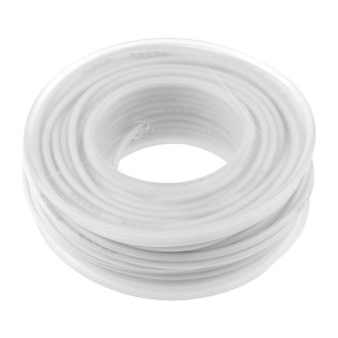 Silicone wire 22 AWG, white, tinned copper strand 4m