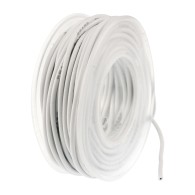 Silicone wire 22 AWG, white, tinned copper strand 4m