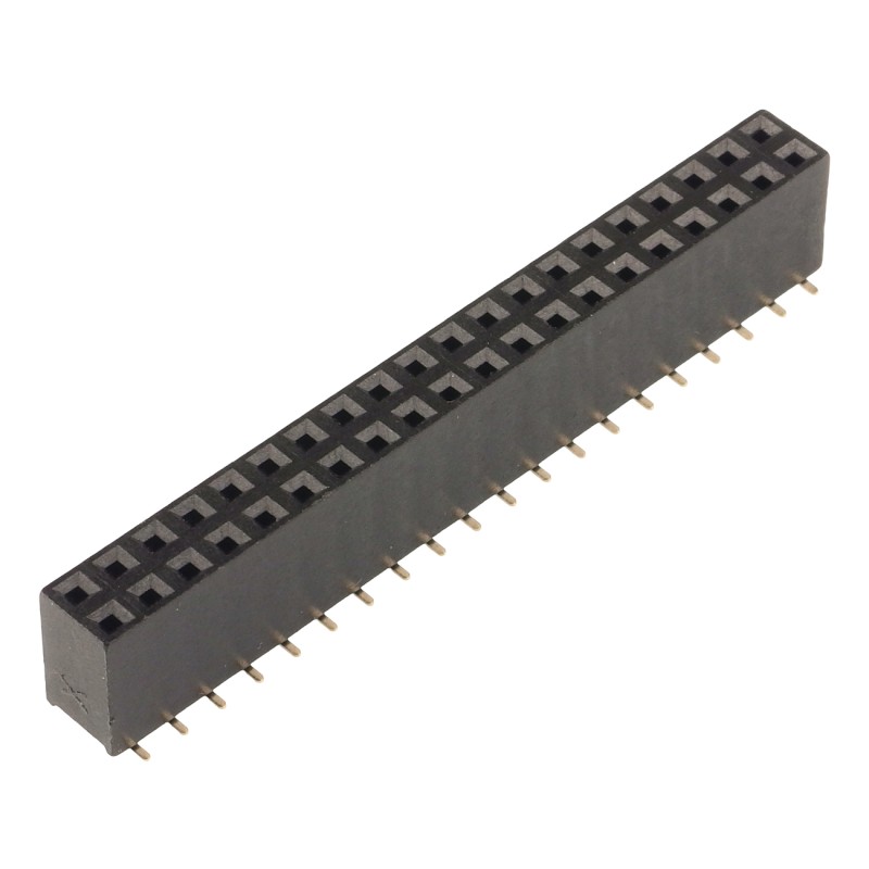Goldpin 2x20 PIN 2.54 mm SMT female connector