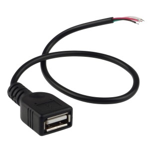 USB-A – Plug with 4-pin Cable, 25 cm