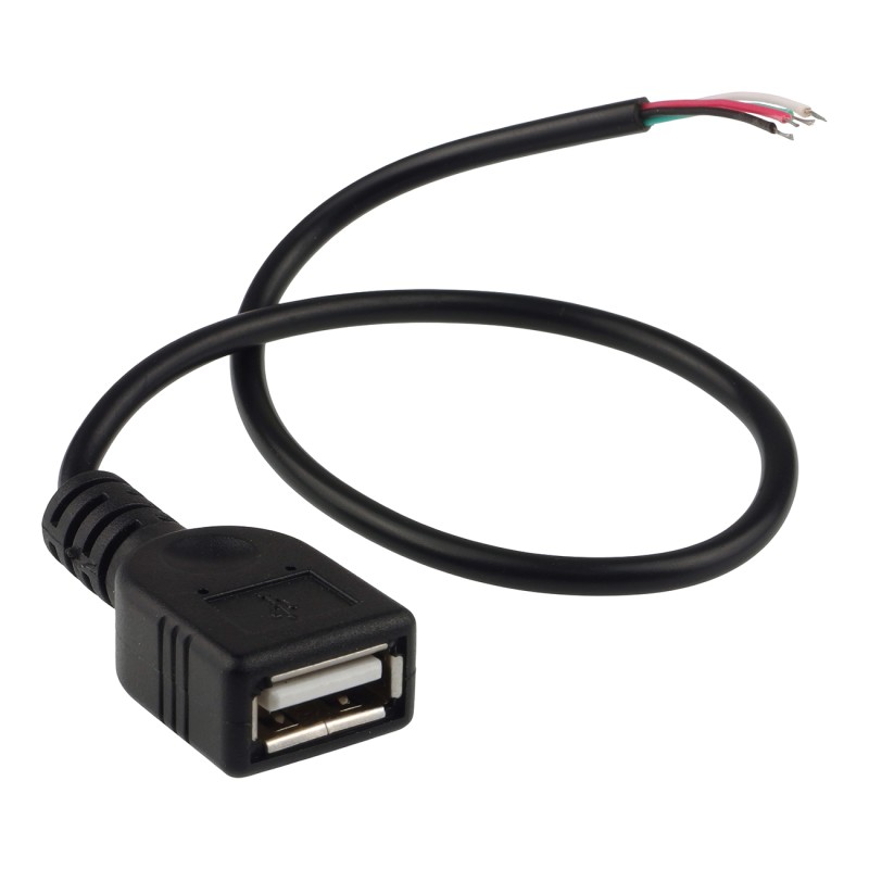 USB-A – Plug with 4-pin Cable, 25 cm