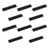 PB16S-Straight pin strip 1x16, black - 10 pcs.