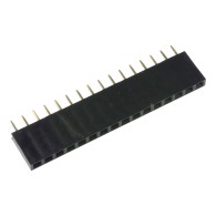 PB16S-Listwa stykowa prosta 1x16, czarna - 10 szt.