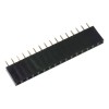 PB16S-Listwa stykowa prosta 1x16, czarna - 10 szt.