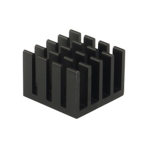 Aluminiowy radiator do Raspberry Pi 4B, czarny, bez taśmy
