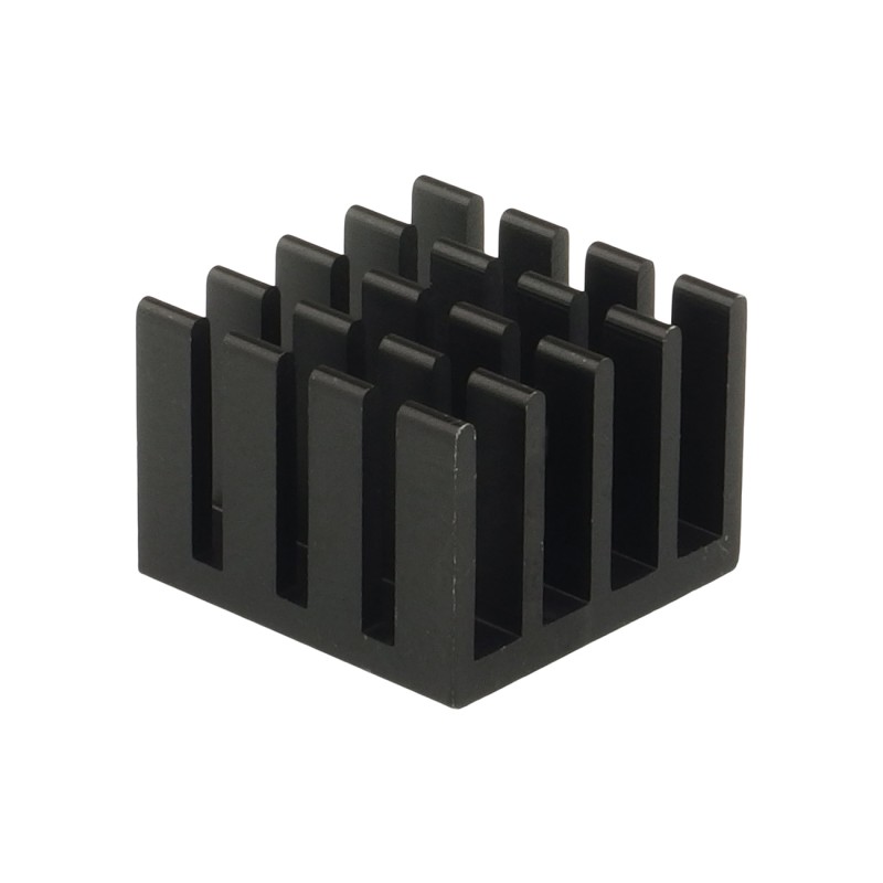 Aluminum heat sink for Raspberry Pi 4B, black, without tapes